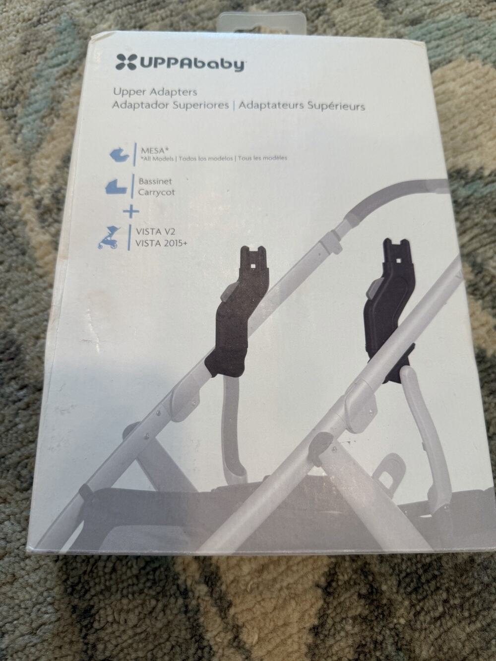 UPPAbaby Upper Adapters for Vista V2 & Vista 2015+ Mesa Bassinet NEW NIB